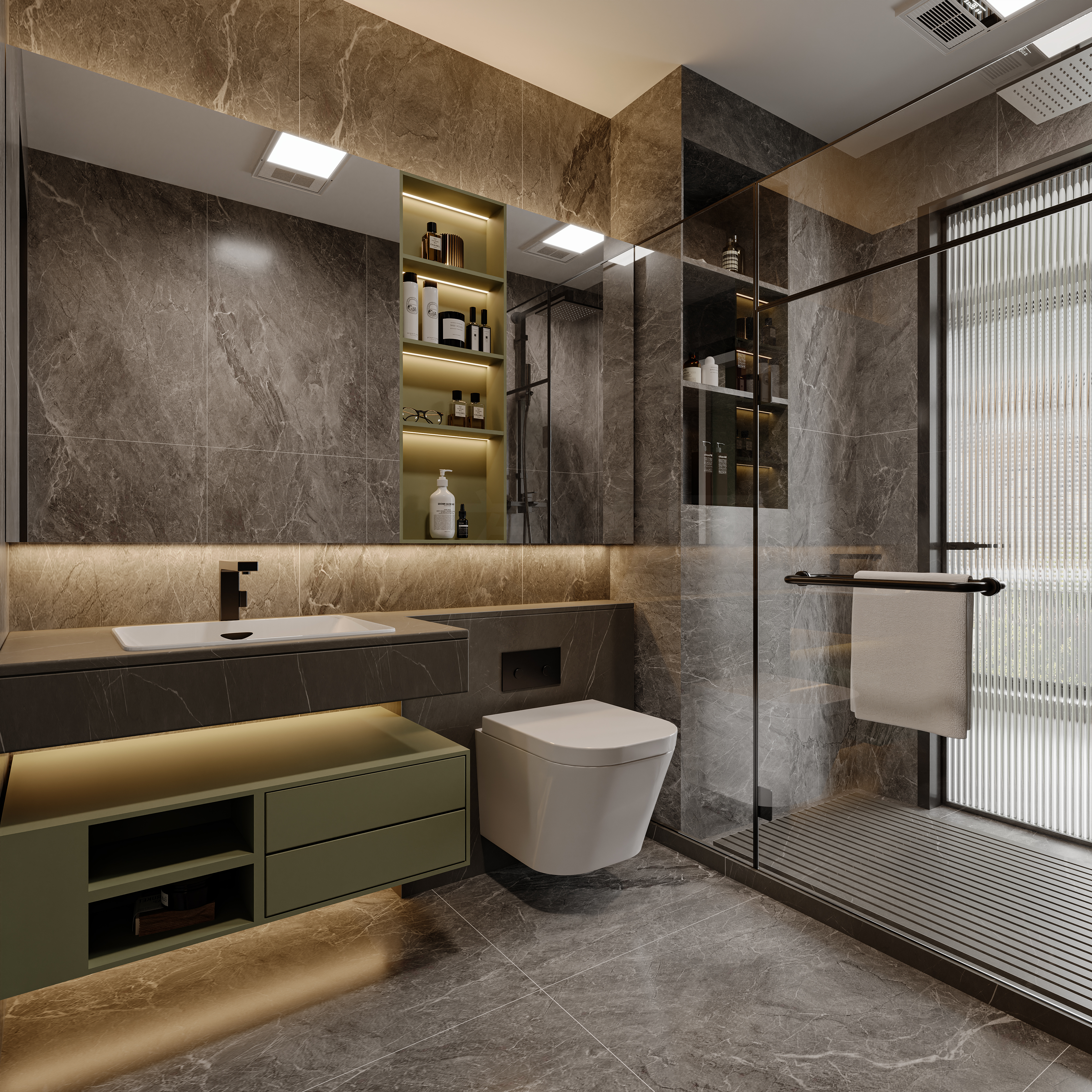 一个充满色彩的 意式家装效果图-4