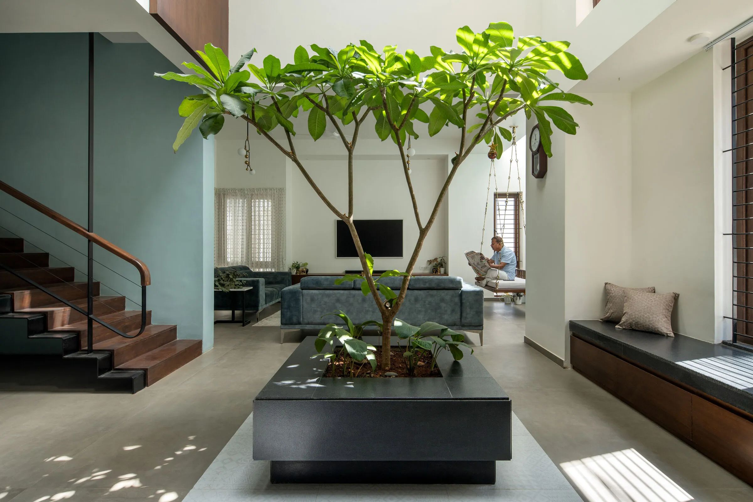 有两个庭院的房子丨印度班加罗尔-13