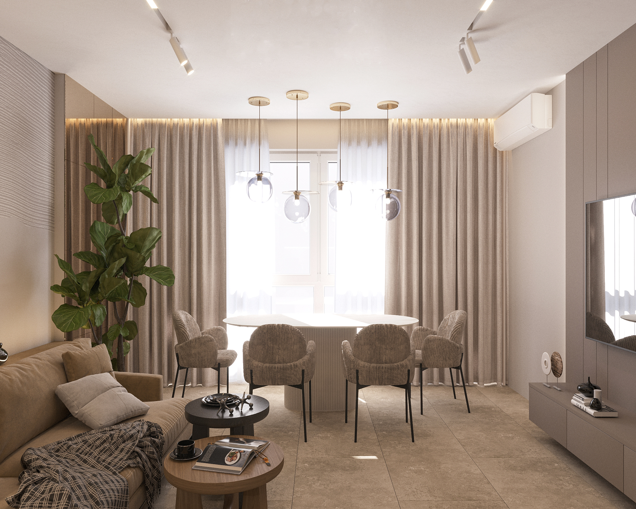 SA73 apartment 73m2. Kyiv. 2024-1