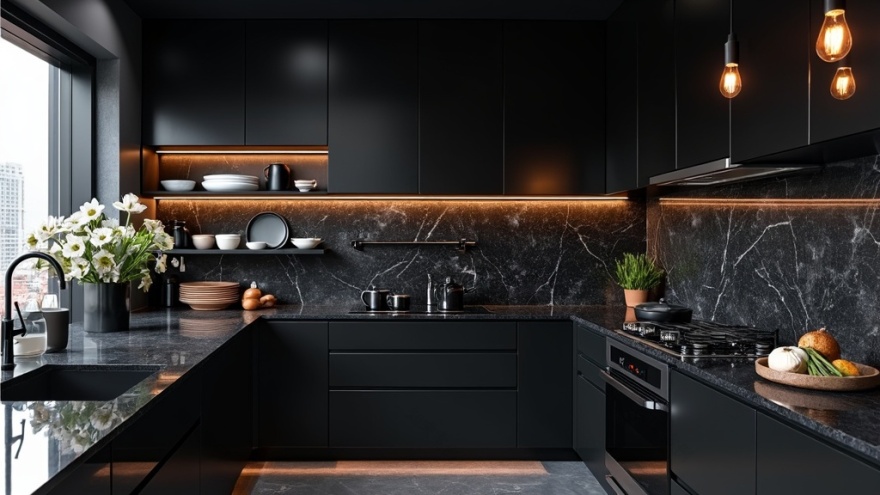 16种全黑厨房设计方案-45