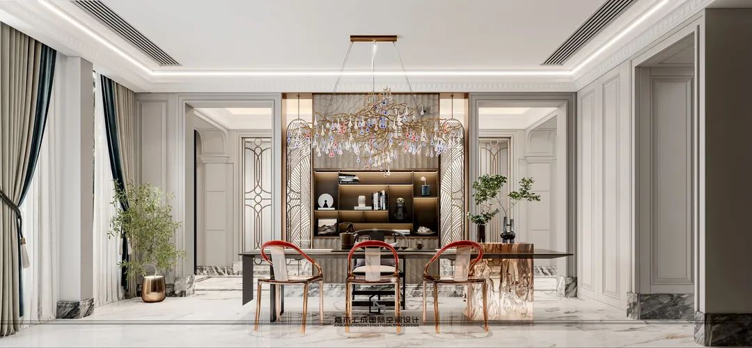 广东惠州法式轻奢别墅私宅设计丨中国惠州丨嘉木汇成(JMHC)-11