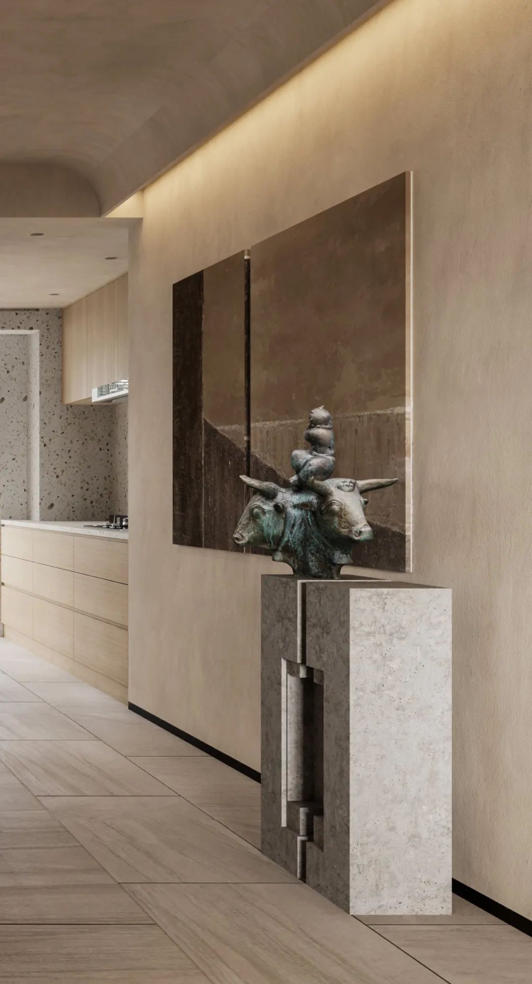 香韵典故空间设计 · 成都珠江御景湾 230㎡中古风格家居丨中国成都-67