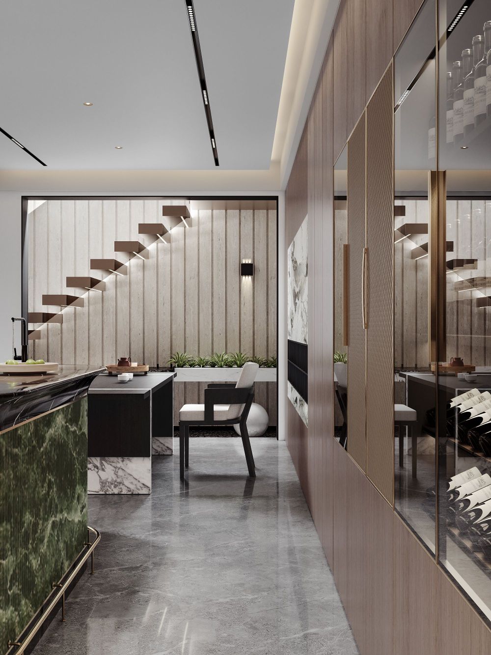 最近渲染，地下室也可以这样设计-2