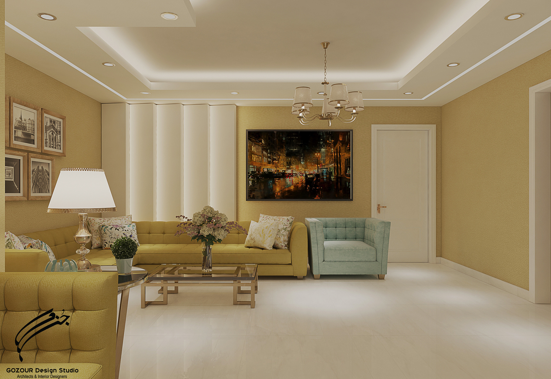 GYM &LIVING &OFFICE DESIGN AT VILLA IN QATAR ..-4