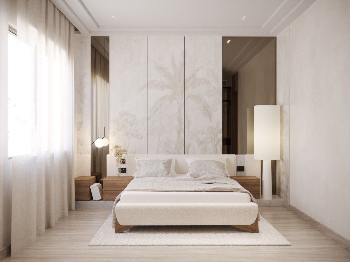 Sleek Guest room ( Credits for Elevation Studio )-1