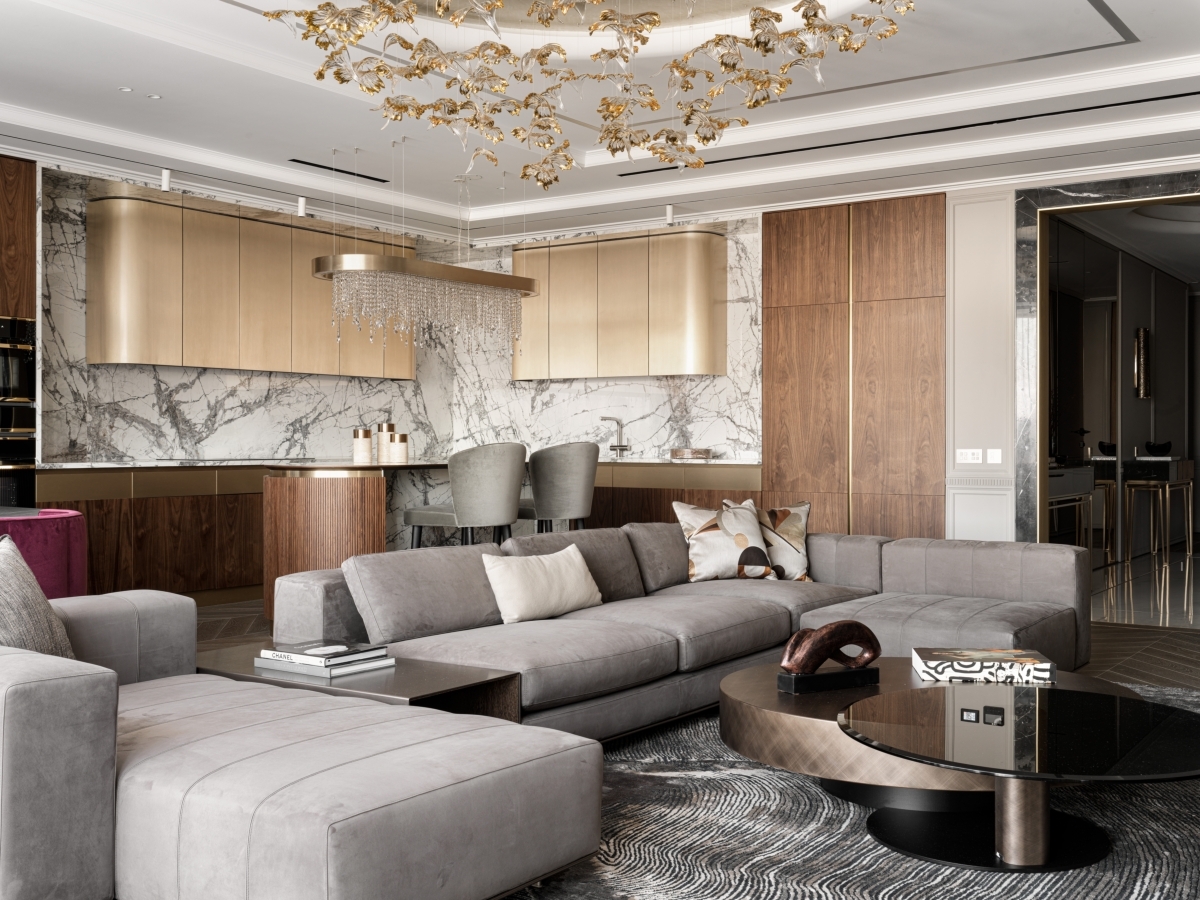 家庭奢华:适合家庭的公寓精美内饰设计-10