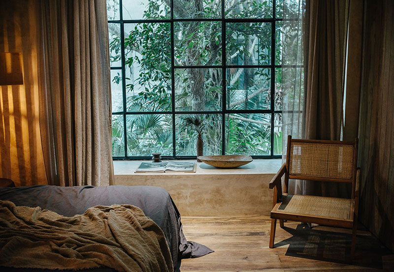 墨西哥图伦绿色环绕的异域别墅-14