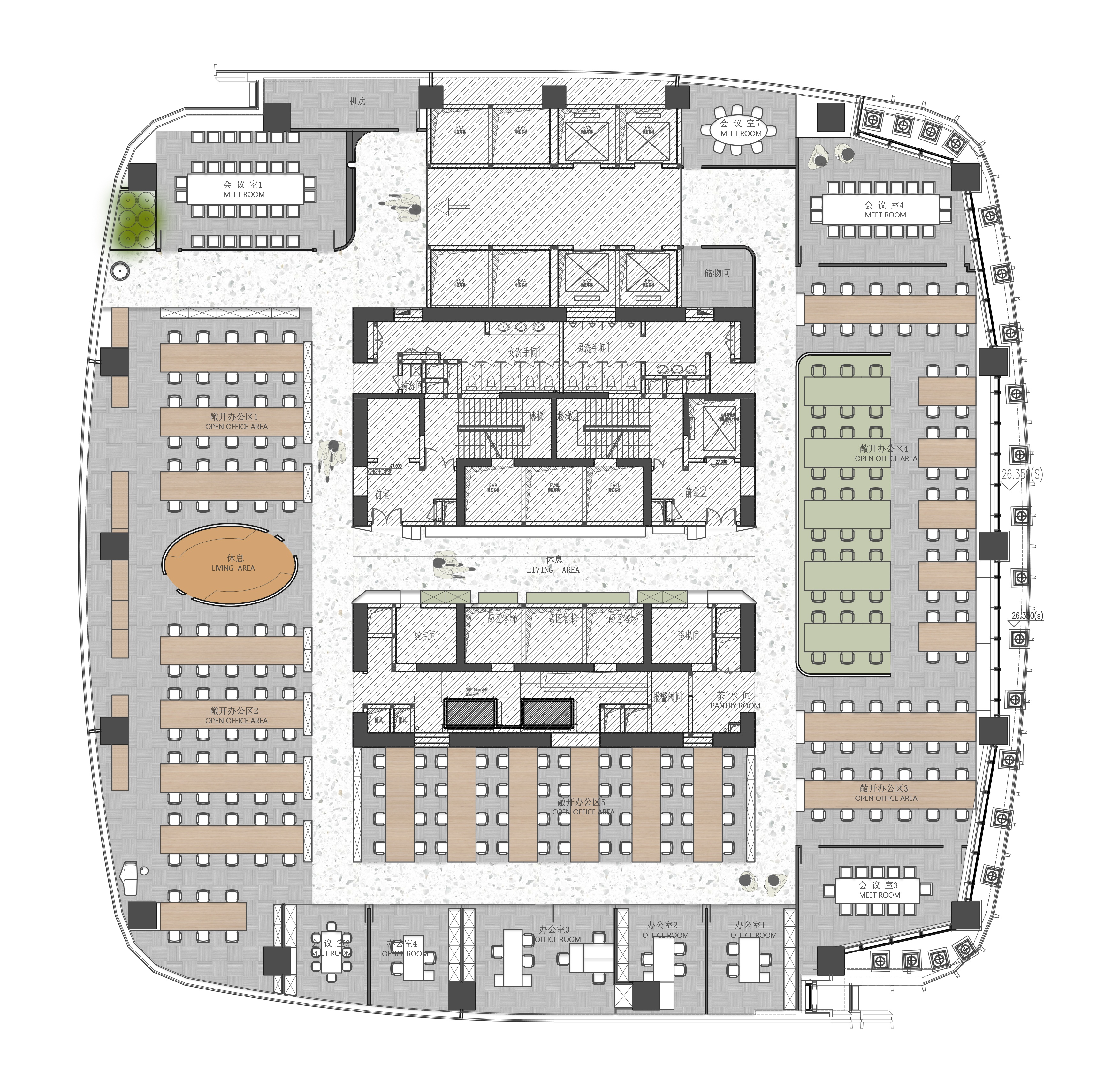设计事务所  诺仕科技办公空间，方圆之间·别具洞见-27