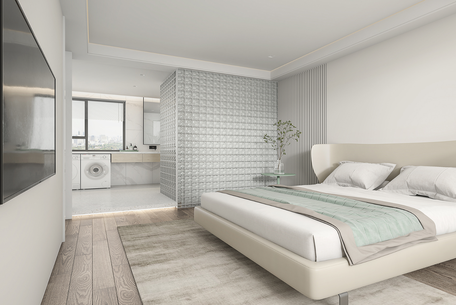 110㎡ 高级现代风 清新治愈-5