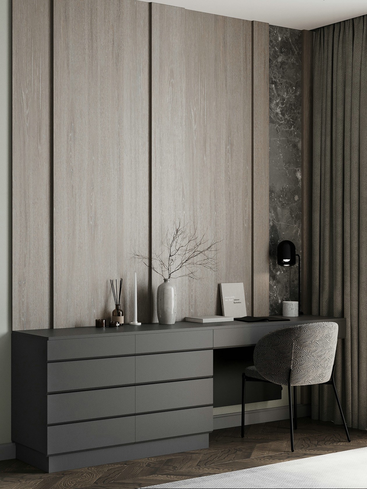 灰色系小空间公寓设计-14