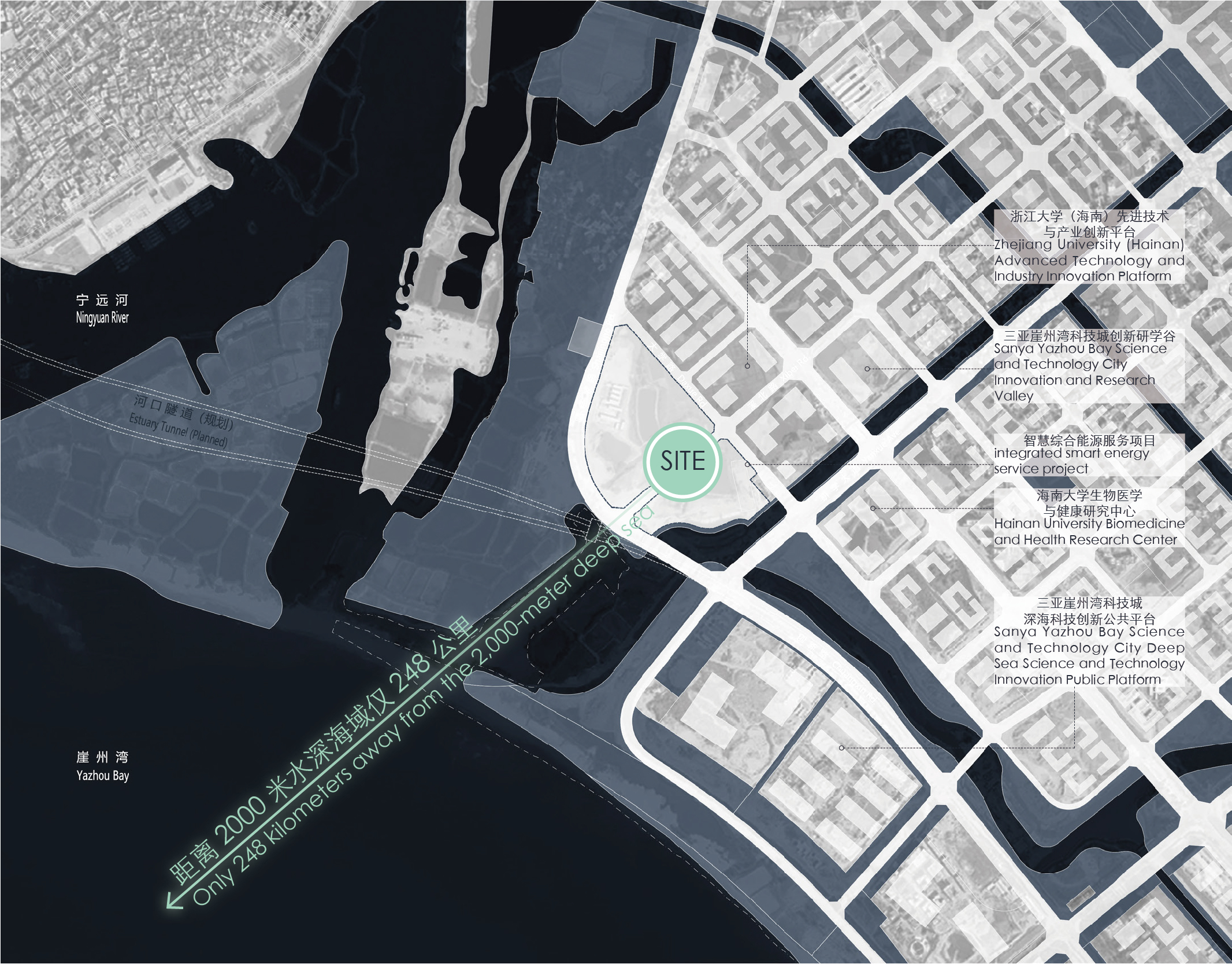 汤桦建筑设计一等奖方案：三亚崖州湾科技城文体中心（深海博物馆及体育中心）-5