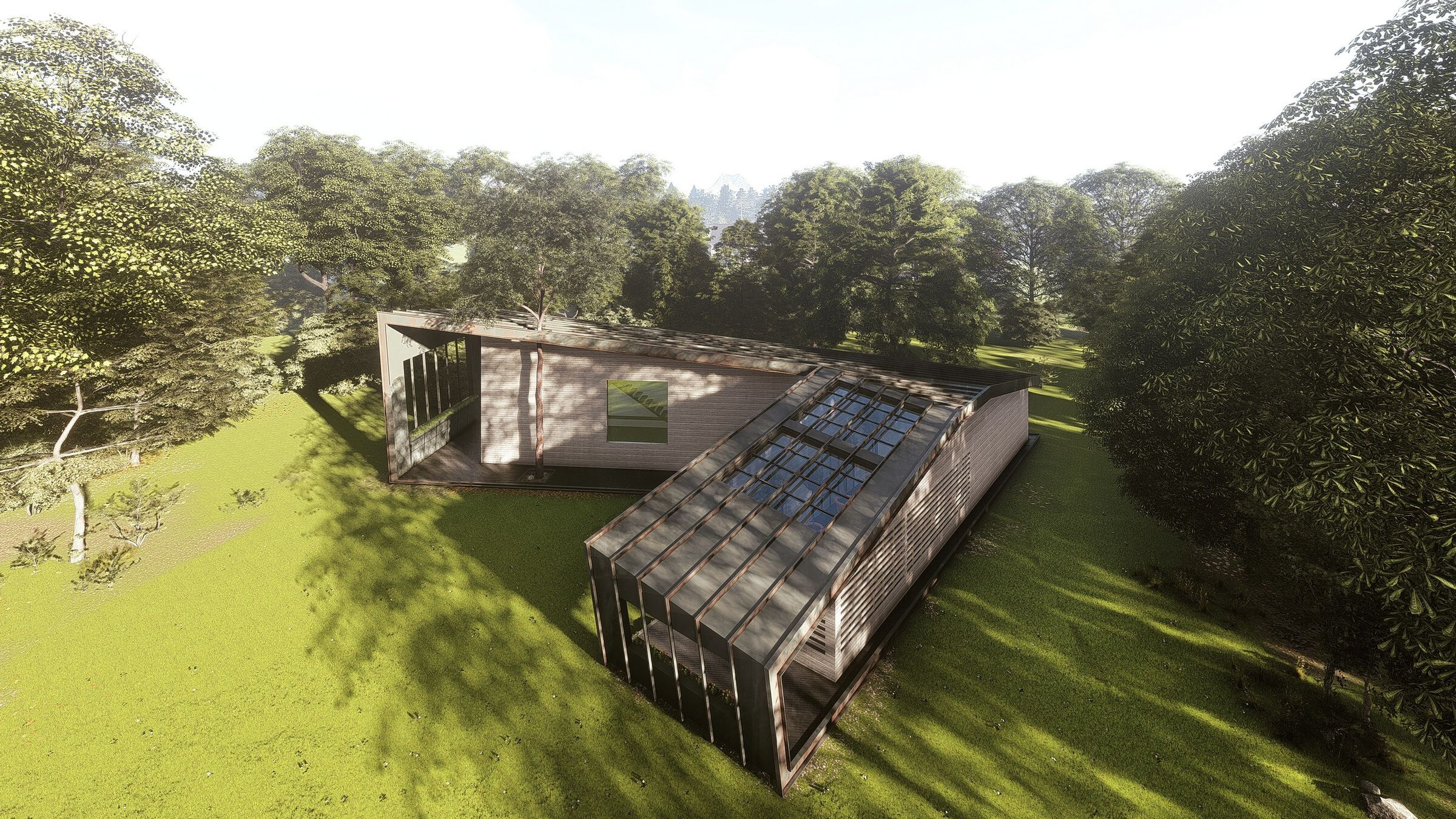 三角形的独立别墅 · Heram Architects 的绿色温室设计-11