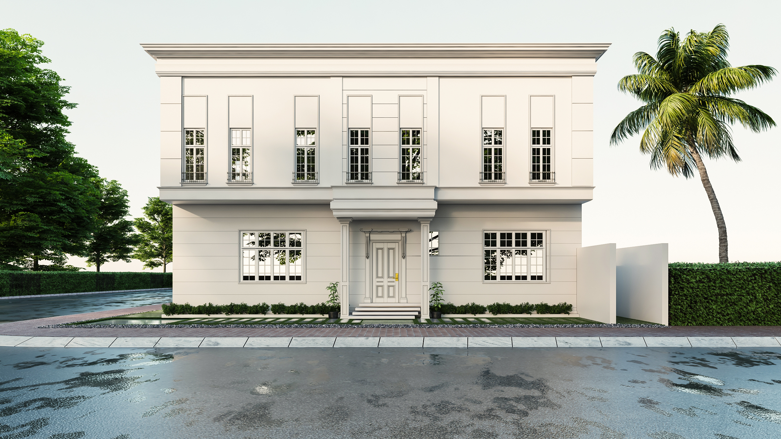 Quick neo-classic villa design #13-2