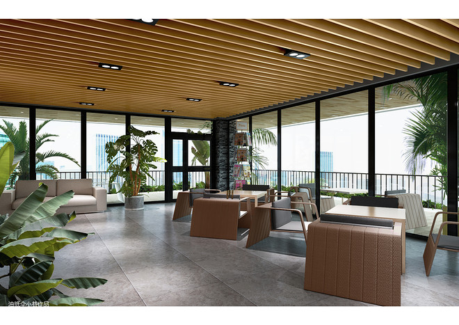 天城物业楼800平米办公空间装修案例-12