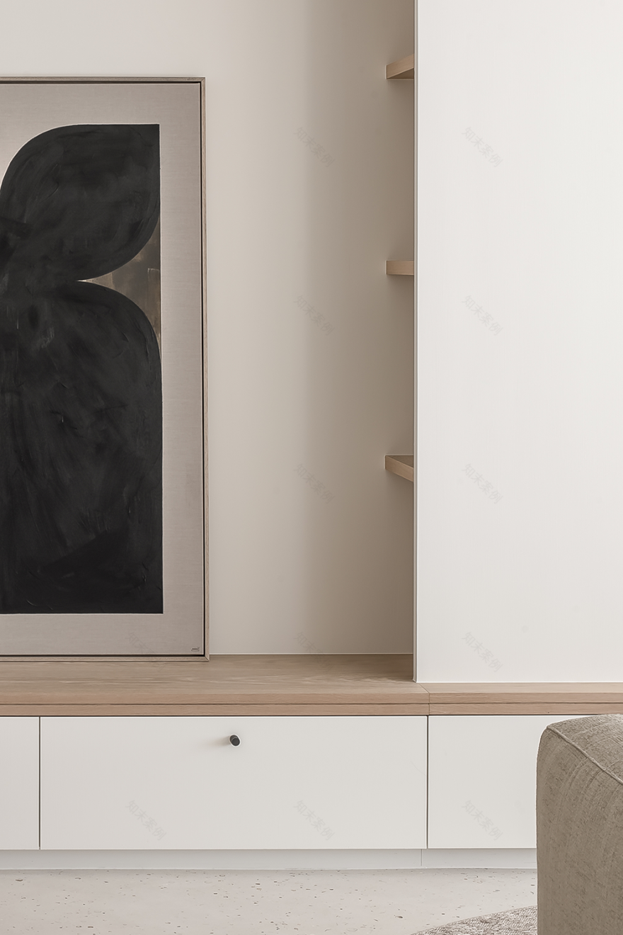 现代原木极简风的居住空间-6