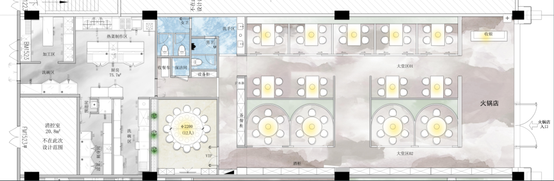 回顾|厦门帝景苑餐饮店设计-109