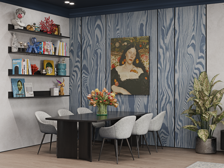 厨房 起居空间 · 公寓丨Alisa Ostapnko-9