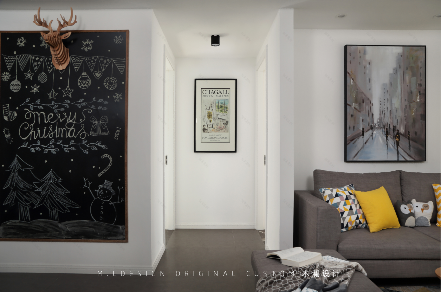 130㎡北欧风三口之家-15