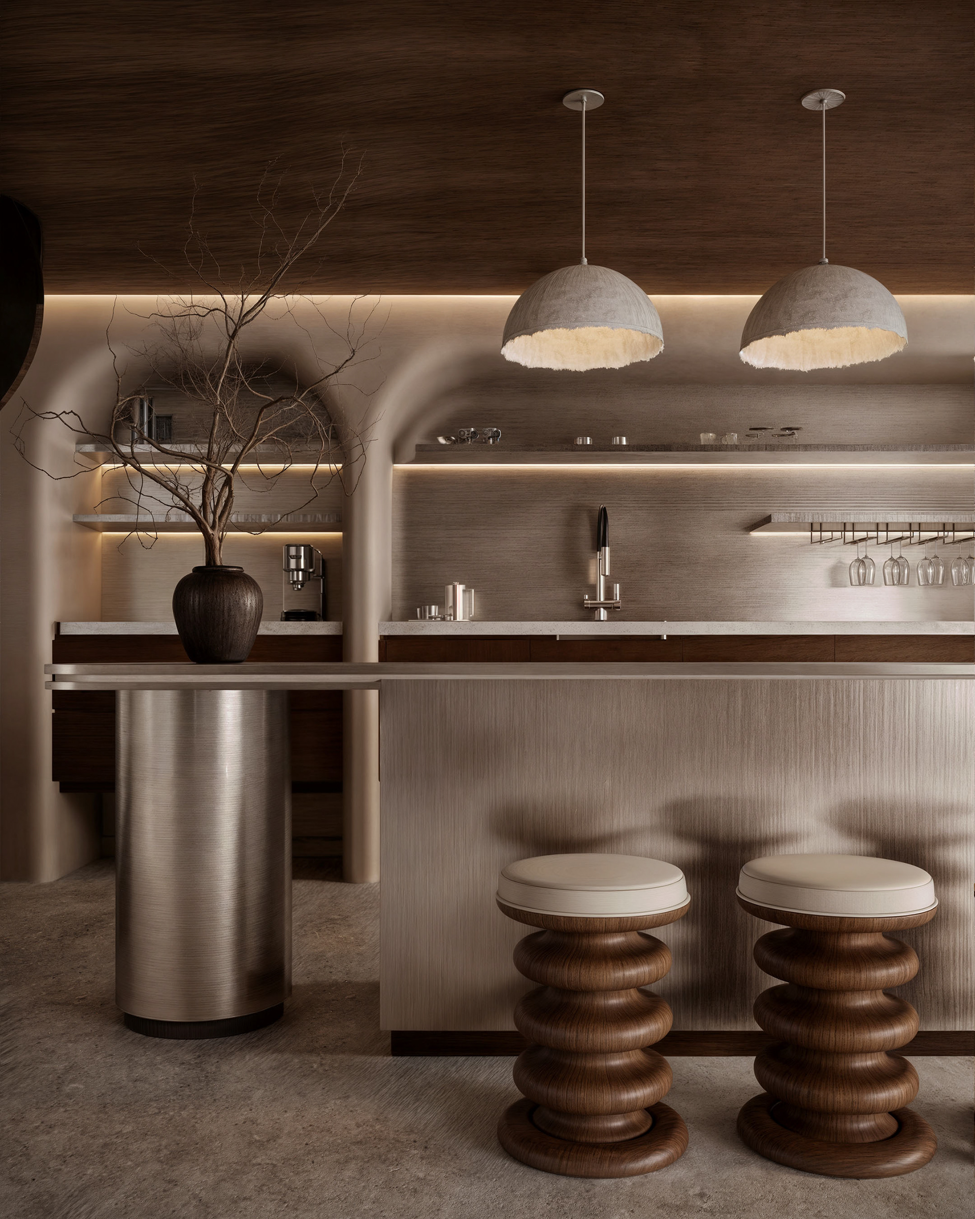 地下室小厨房丨土耳其丨Nada Hatem-3