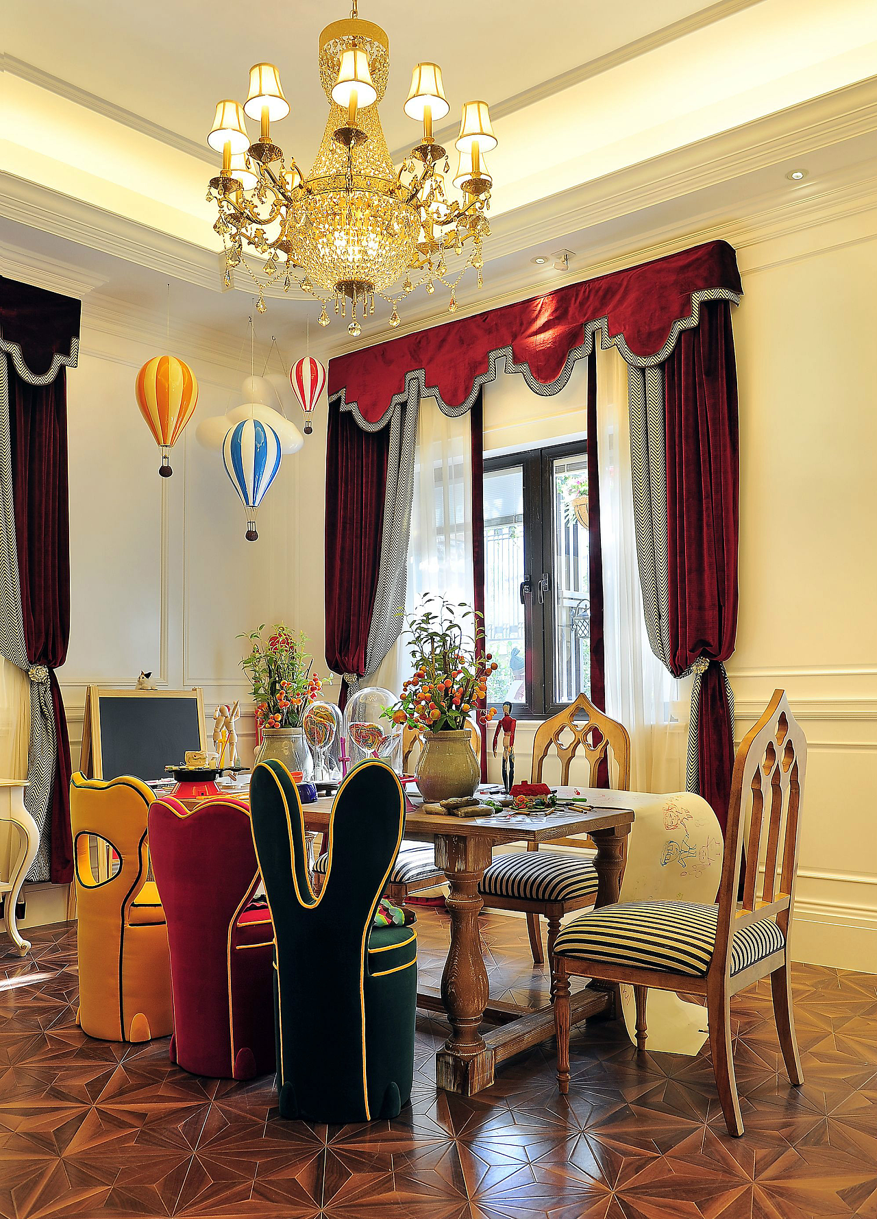 贵阳法式风格别墅装修设计竣工实景案例！-4