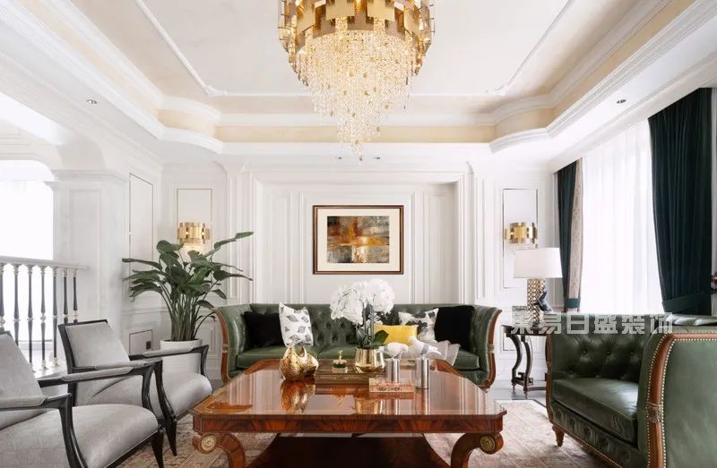 500㎡现代美式装修，不羁实雅，风度大宅-10