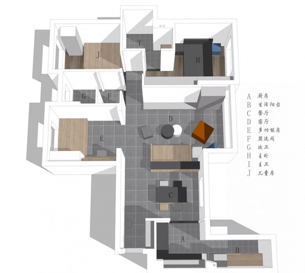 欢乐佳园装饰|| 游走于灰色调,酷中带暖-10