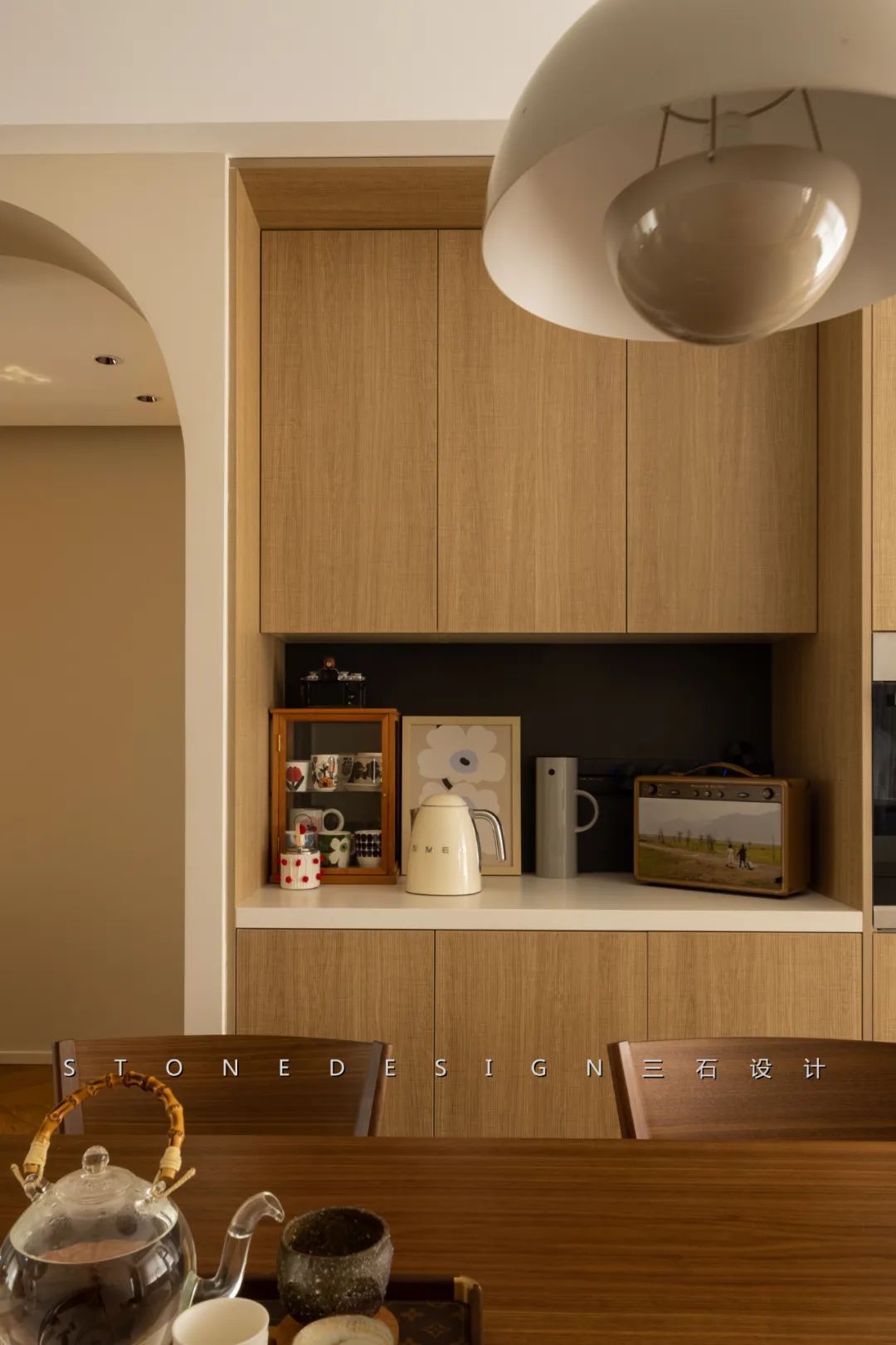 奶油色调的家丨中国台州丨三石设计工作室-16