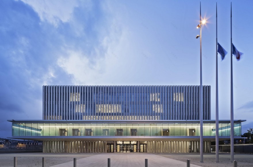 法国 Caen 法律法院建筑设计欣赏-1