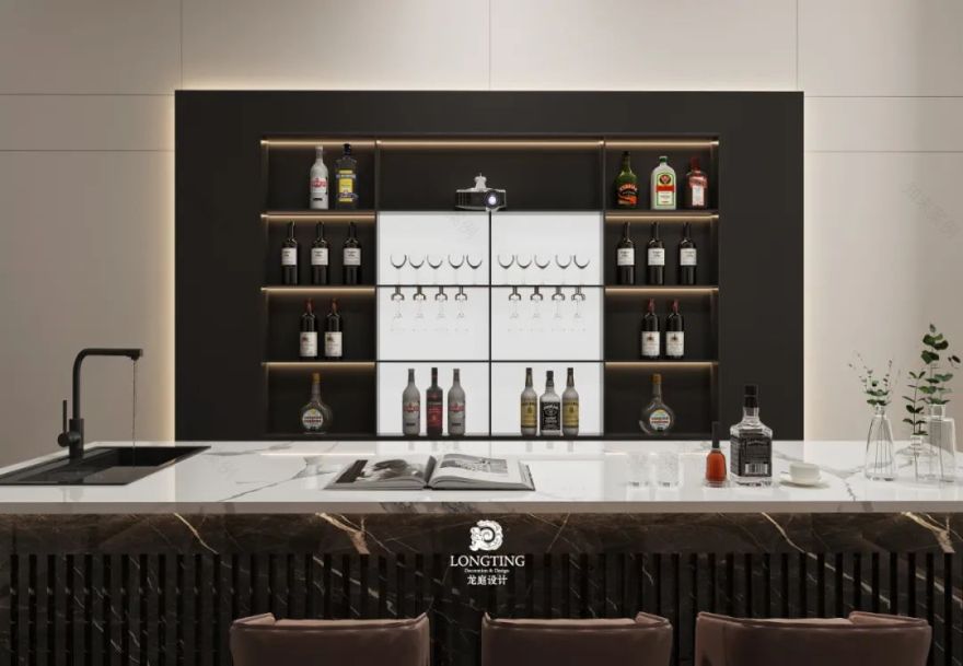 绿城御园现代轻奢别墅设计丨李海涛&詹金英-55