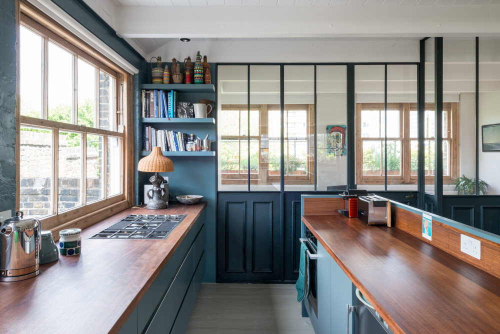 古董混搭的伦敦开放式住宅-23
