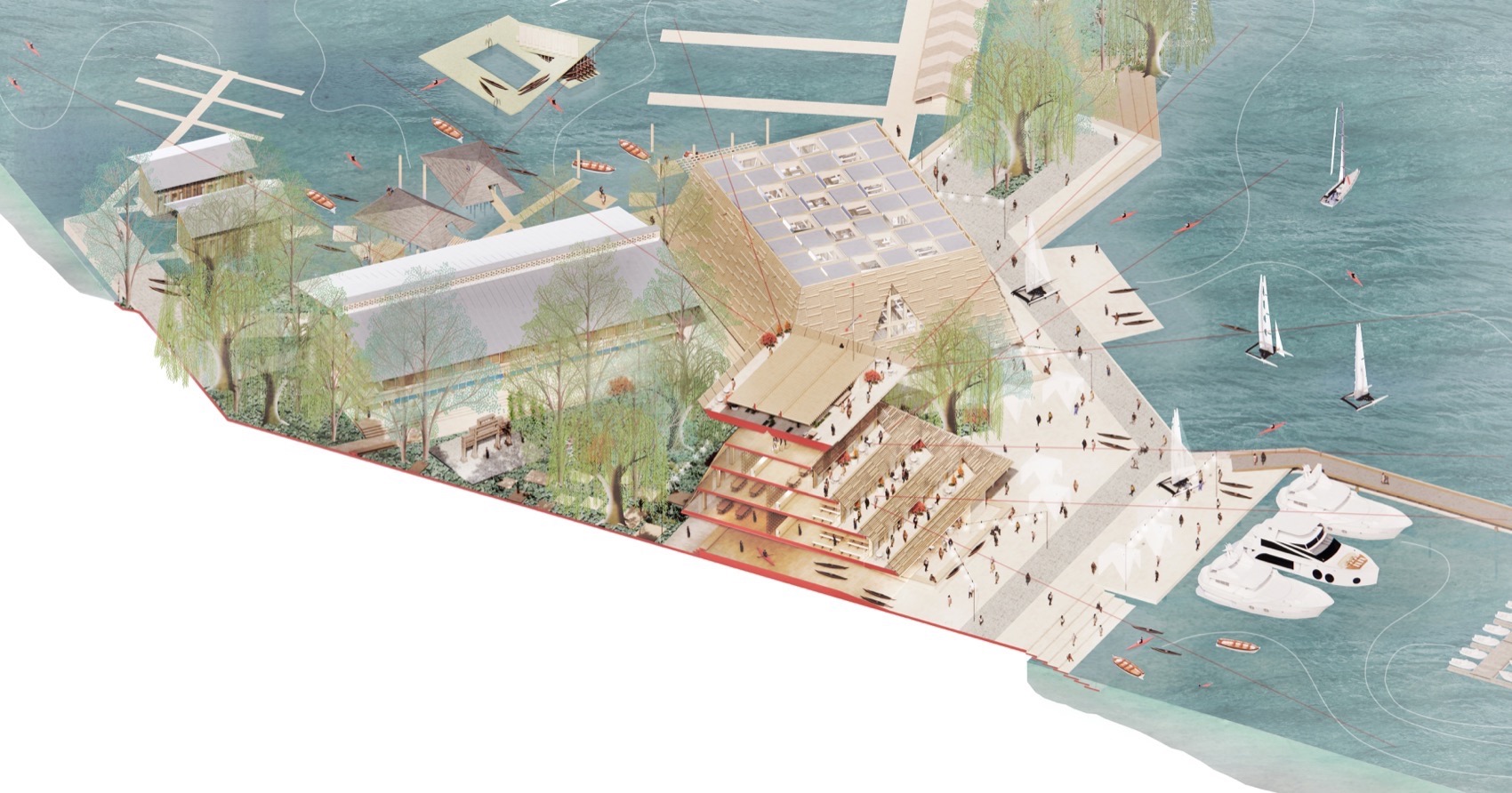 上海游艇俱乐部馆概念方案丨中国上海丨Haptic Architects-49