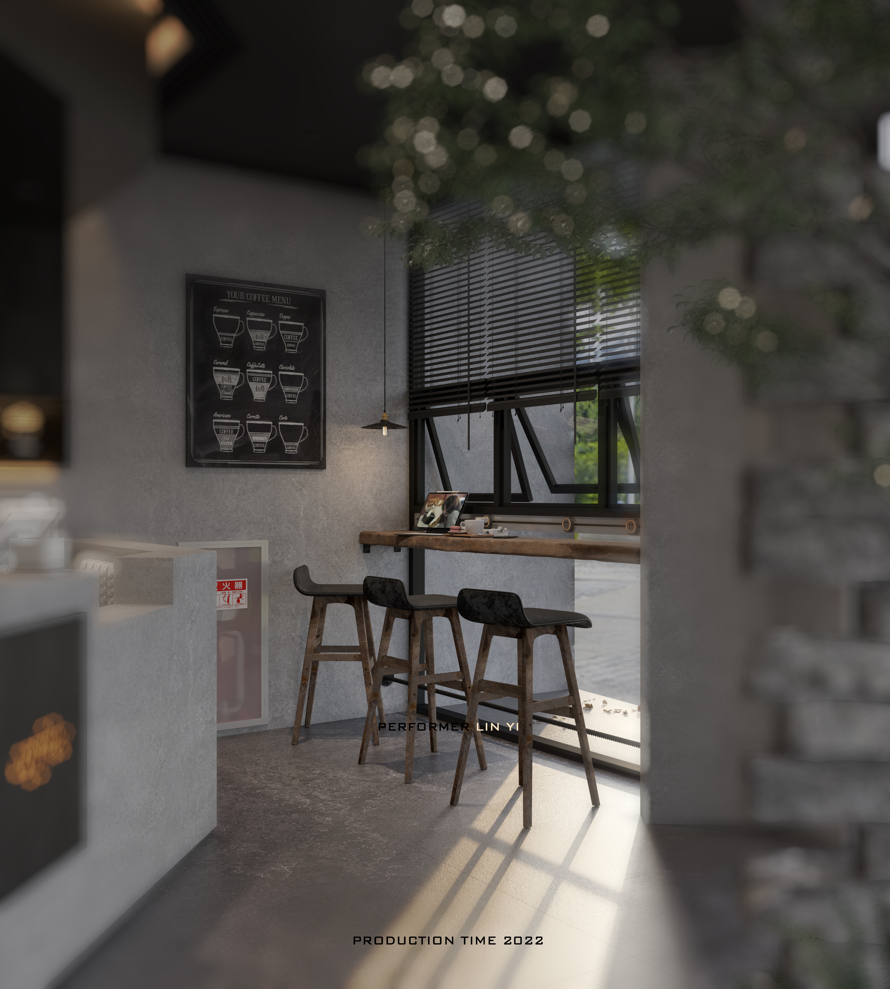 最新渲染案例-猫咖-3