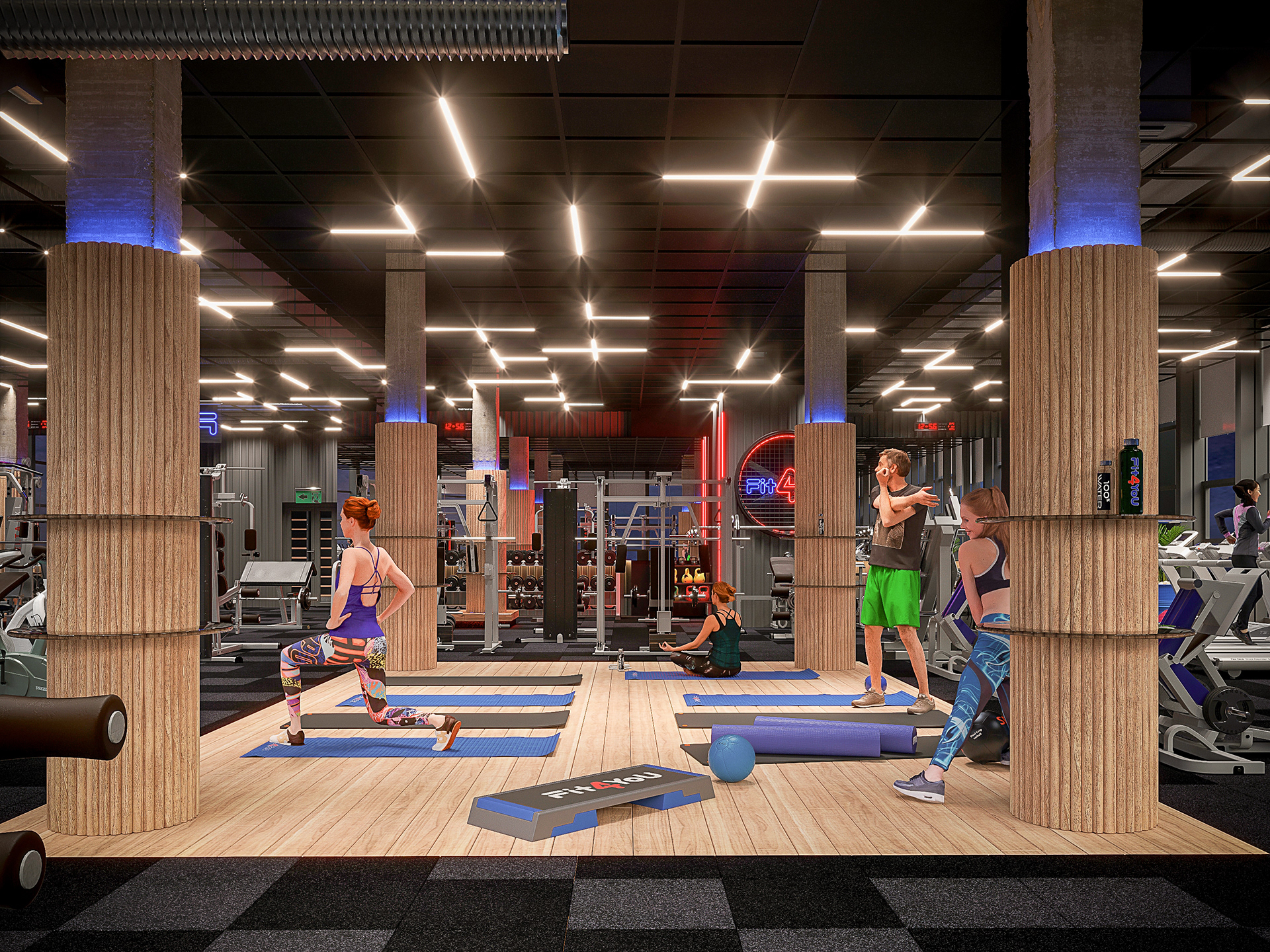 Fit4You 健身中心室内设计丨乌克兰丨Planar Architecture 设计工作室-6