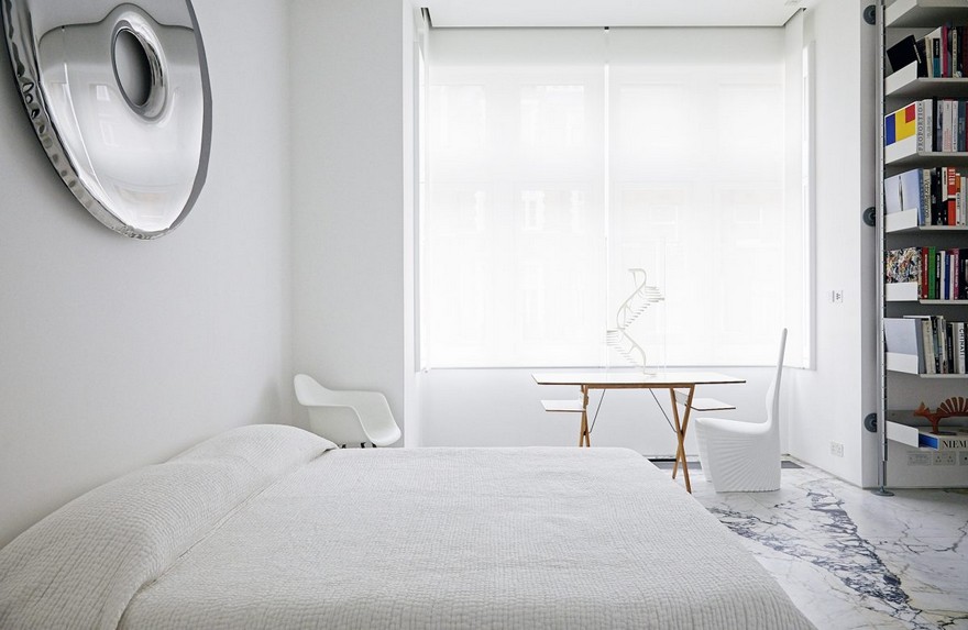West London Apartment with Stylish Interiors Completely White-12