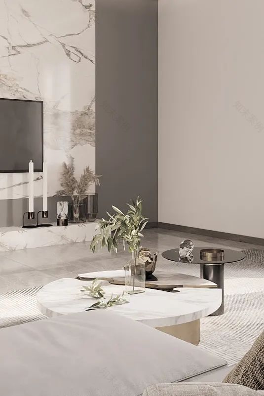 杭州装修 | 260㎡现代风装修,素白色静雅居所-6