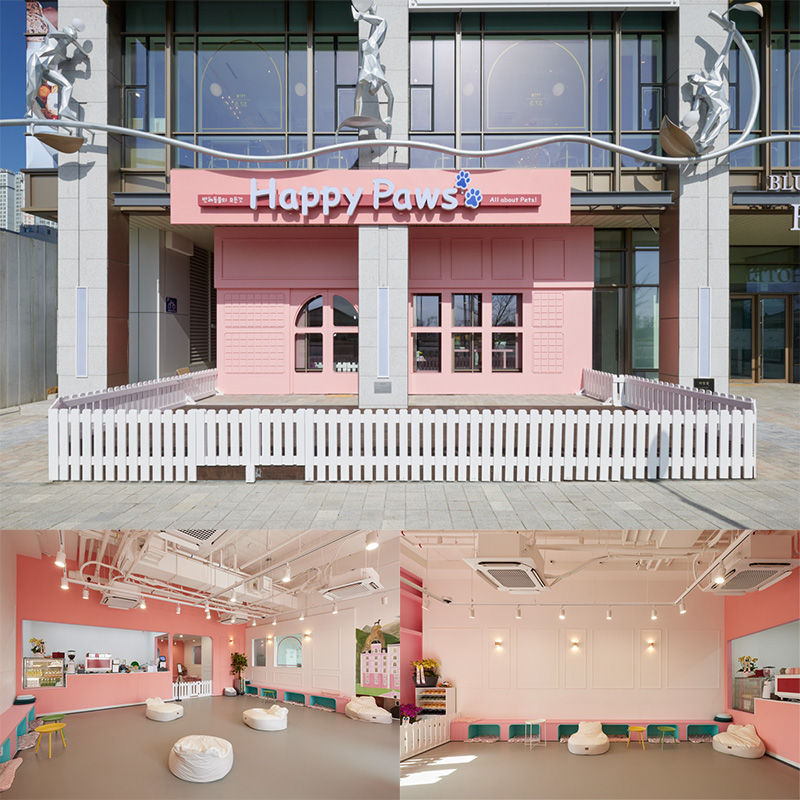 40 平米的粉色童话，爱犬咖啡厅的温馨设计-1