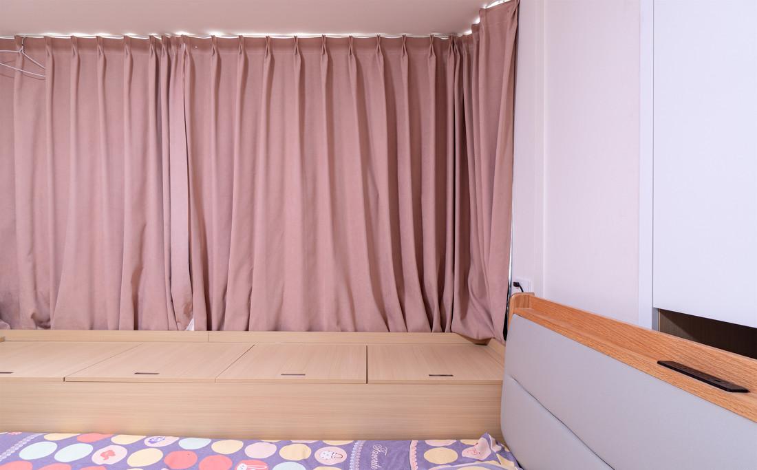 94㎡现代原木风三居室设计-44