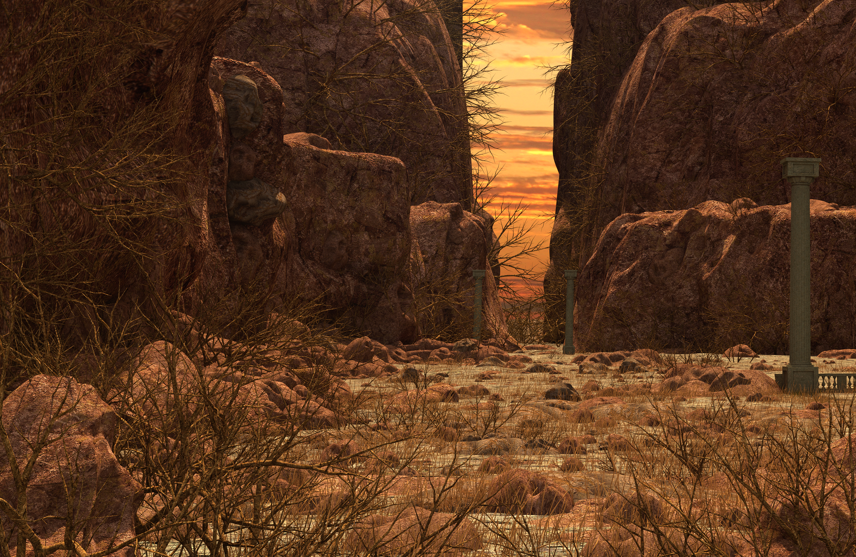 Lost Temple. 3d environment-7