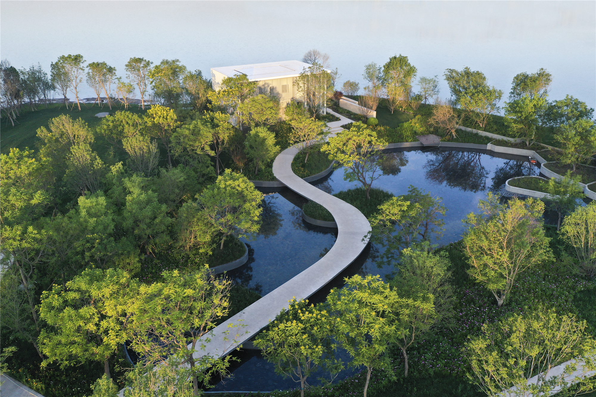 天津融创星耀五洲 9 号岛景观丨中国天津丨AECOM-18