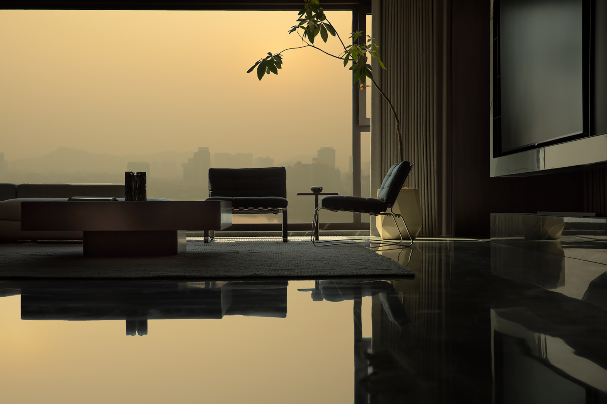 湖景大平层丨中国绍兴丨钱瀚设计团队,常青陈设-35