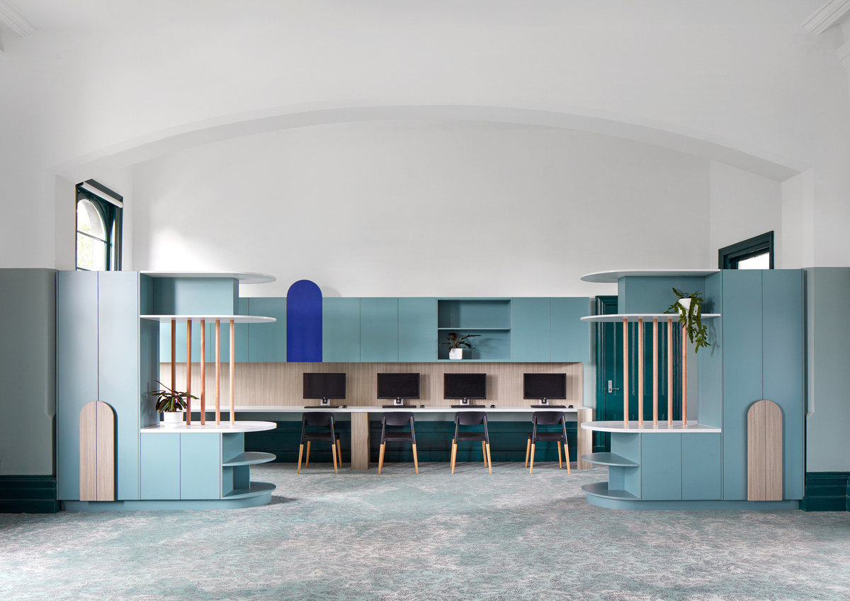 澳大利亚百年老校翻新,绿色调打造自然教室-5