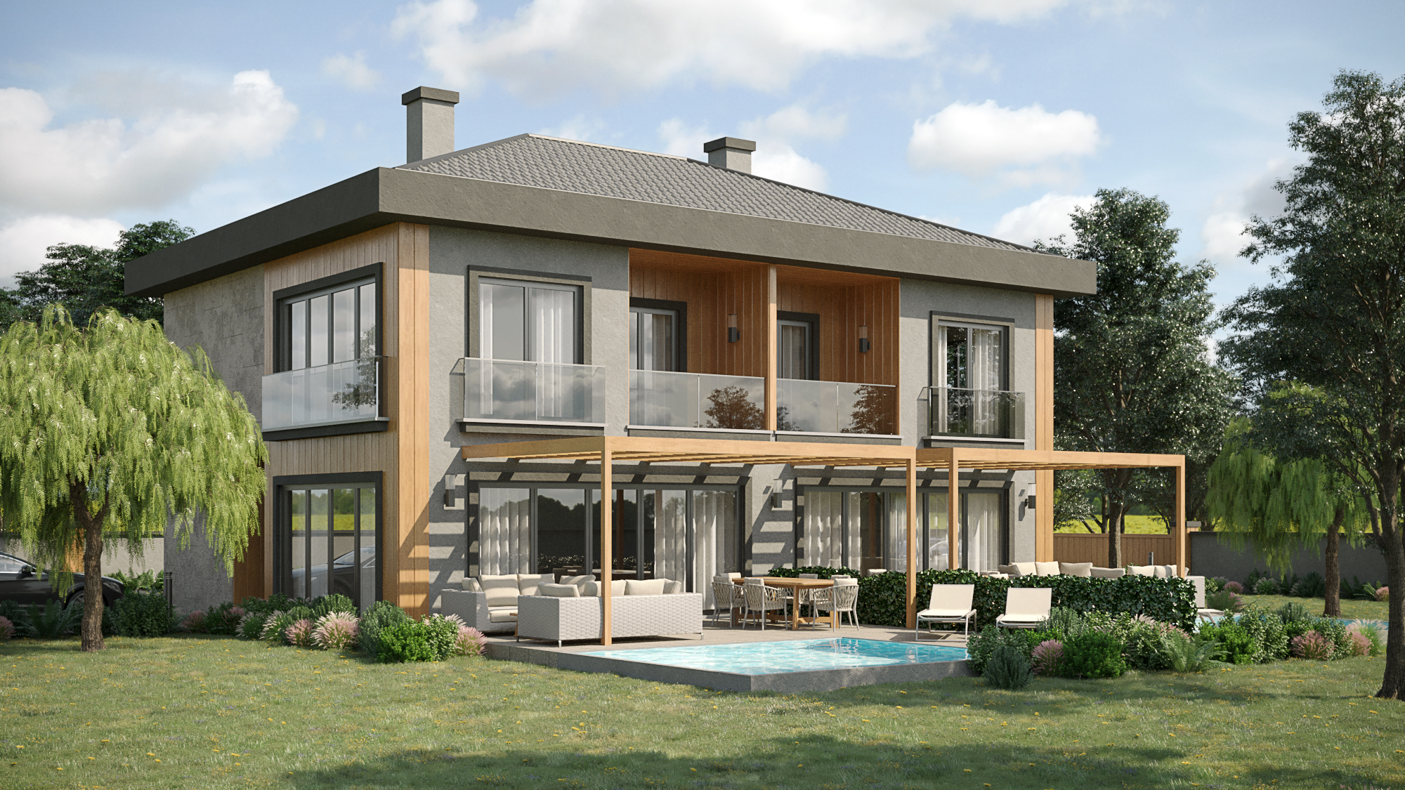 Exterior Villa Visualization-0