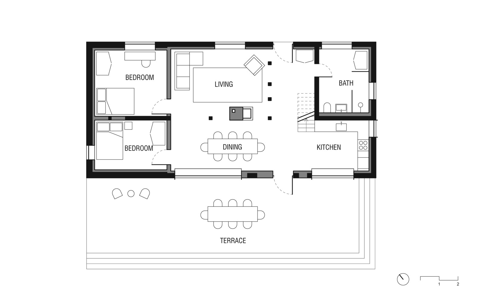 德国乡村百年老宅的现代复兴丨Hoff Architects,Sierra Boaz Cobb-14