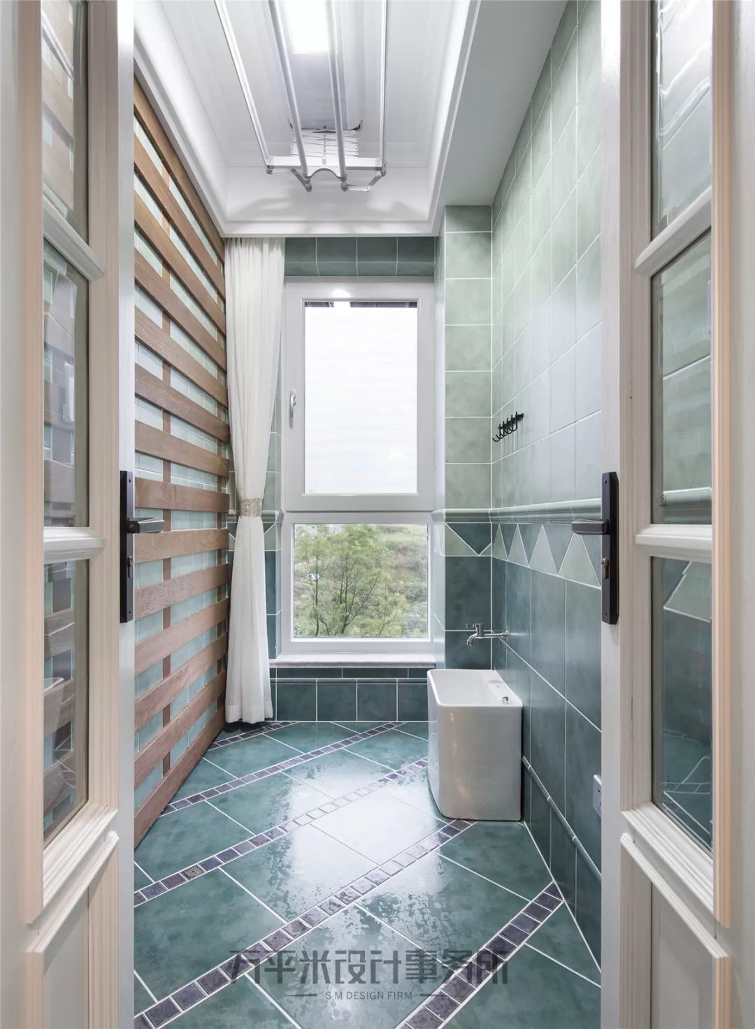 长夏方平米设计,美式平层大宅的优雅色彩碰撞-65