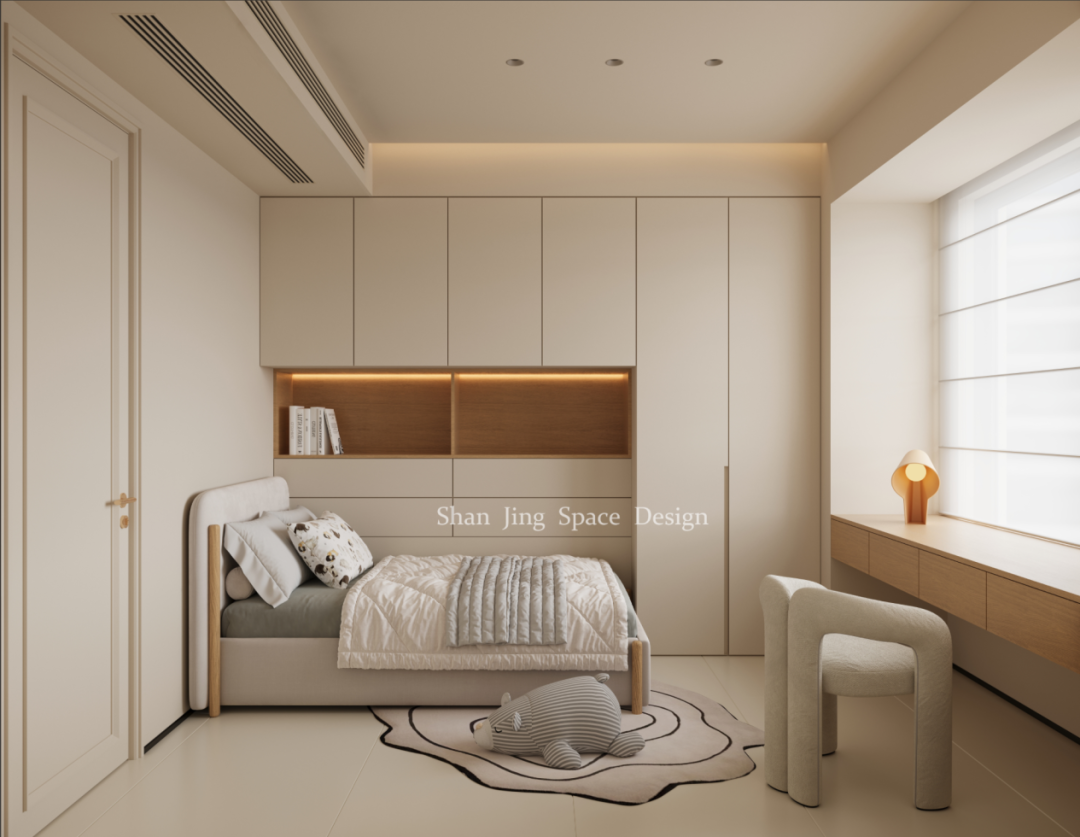 山境空间新案| 柔光之境：现代原木奶油风的治愈叙事-78