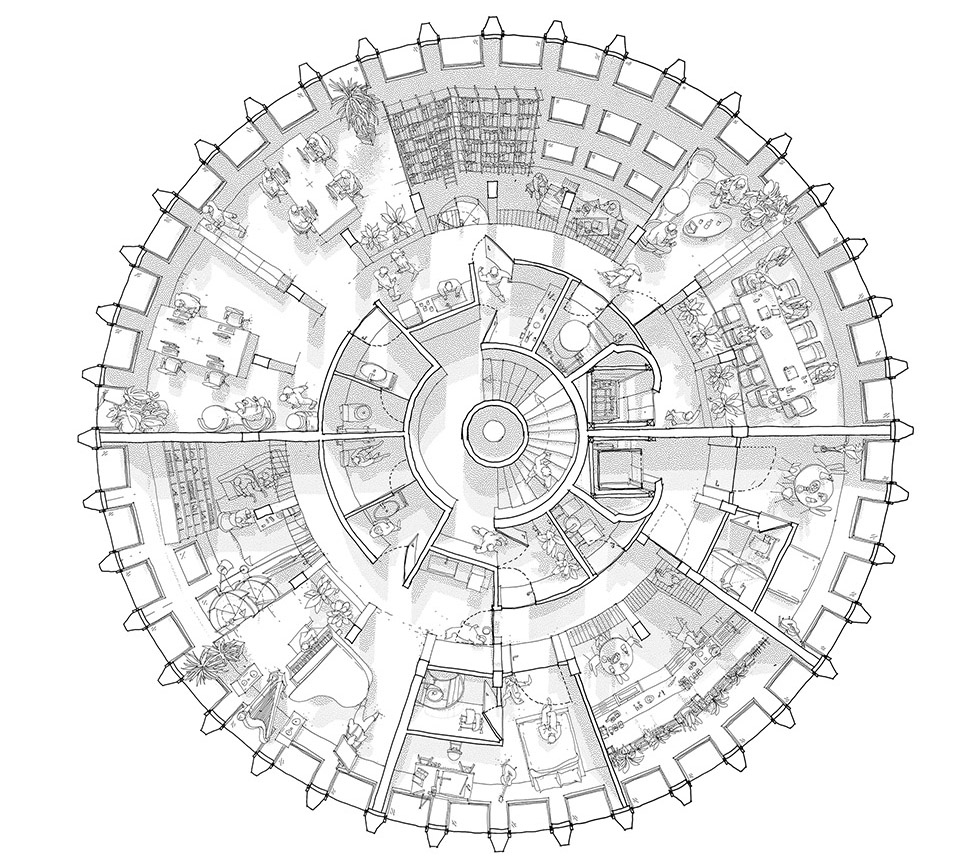 Racine 塔楼改造丨法国巴黎丨Maud Caubet Architectes-37