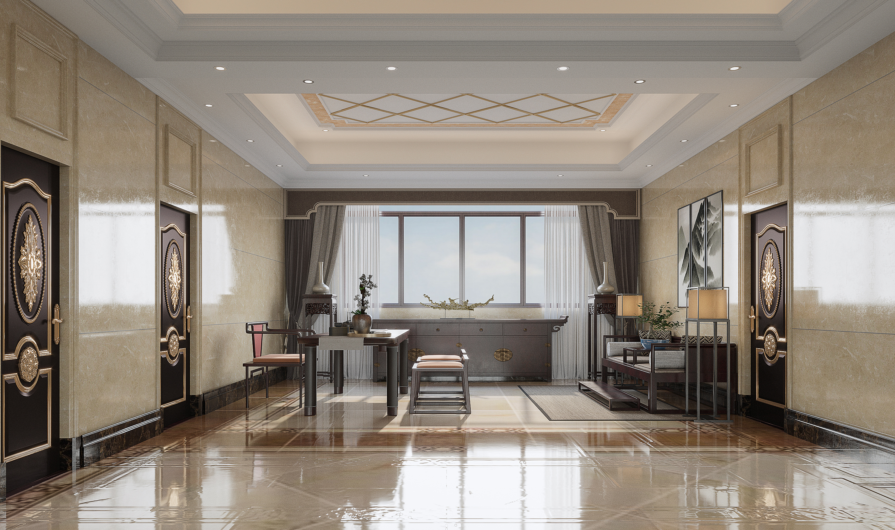 欧式奢华主义与现代居家理念的融合设计-15