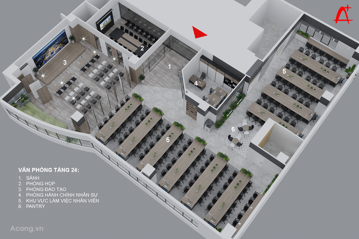 河内SGO北方公司办公室室内设计项目丨越南河内丨acong.vn（未明确公司名）-42