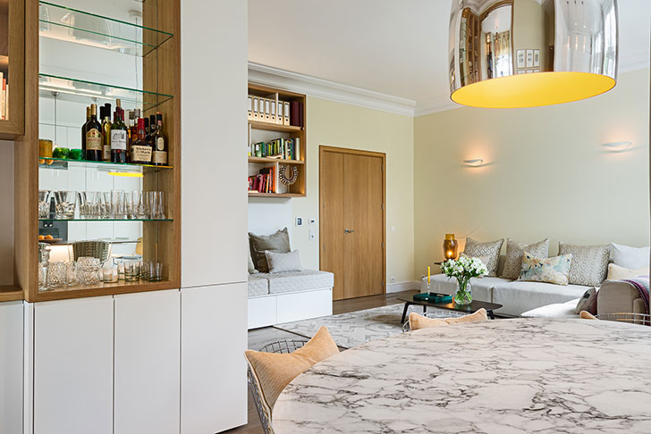 巴黎现代公寓设计，舒适放松的宜居空间-12