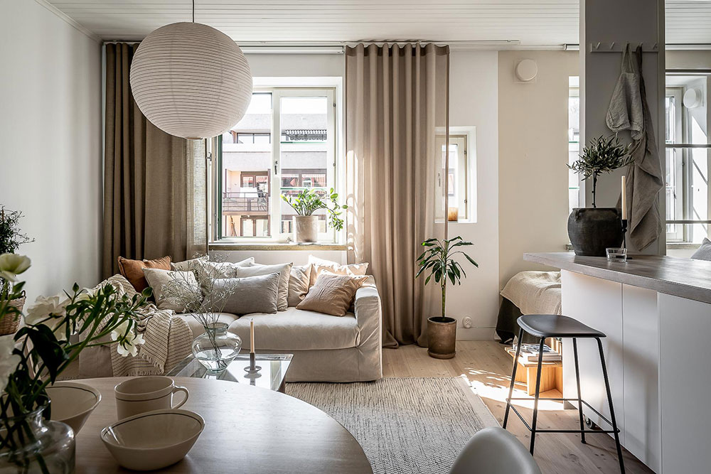 哥德堡 37 平米小公寓的巧妙分区设计-8